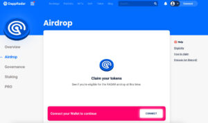 Airdop - エアドロップ 20 Dappradar | $RADARのClaim方法について分かりやすく解説